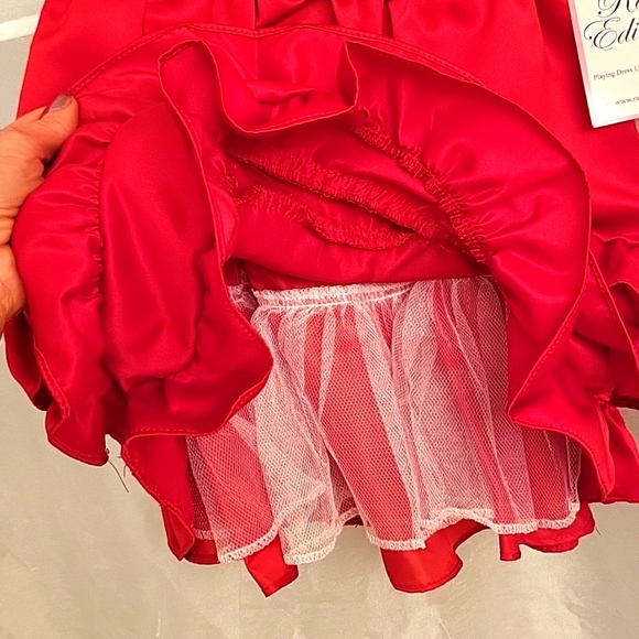 NEW Rare Editions Toddler Girl Fancy Dress, Rhinestones, Pearls & Velvet Trim, 5 - Picture 7 of 13